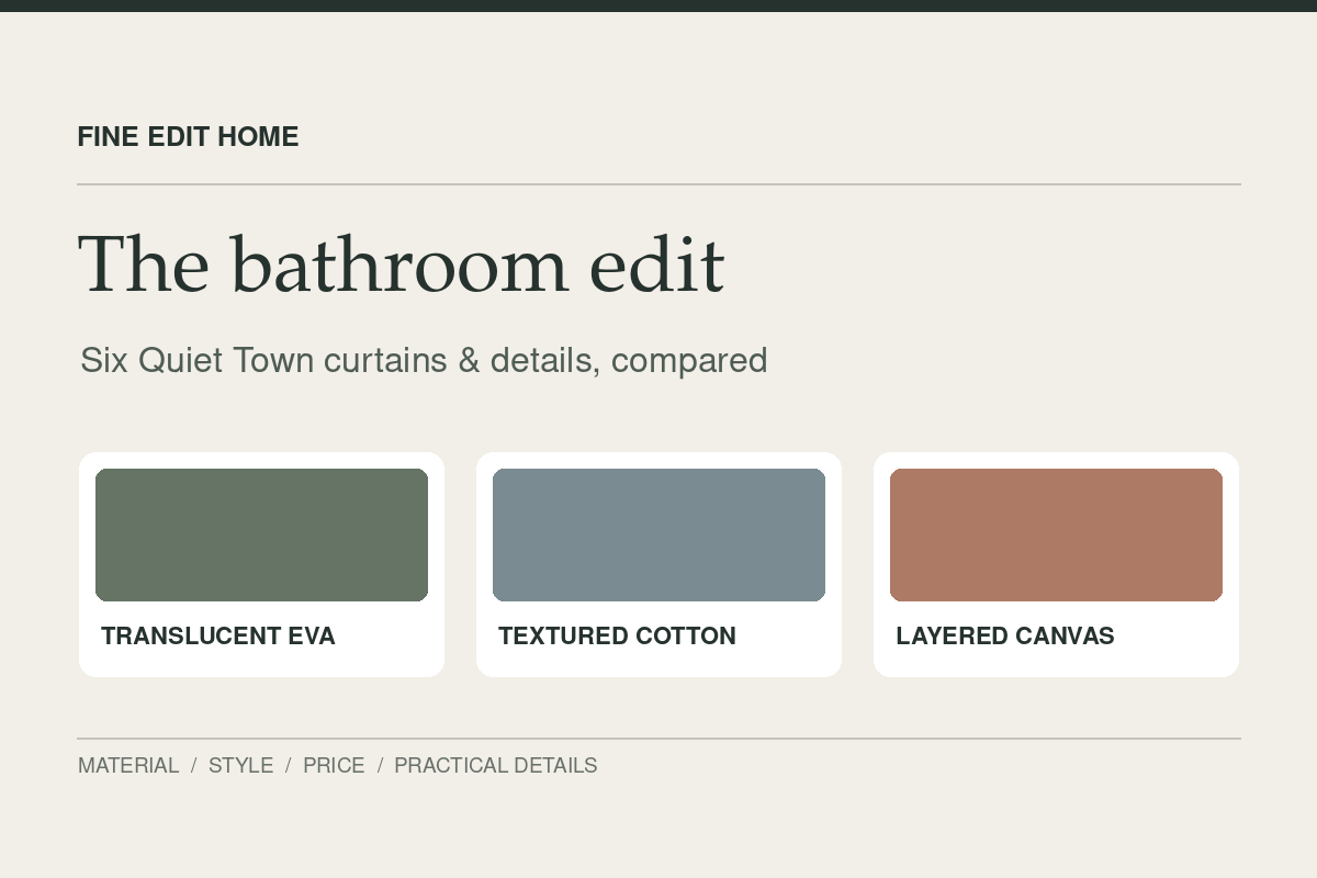 6 Best Quiet Town Shower Curtains and Bath Accessories for a Designer Bathroom